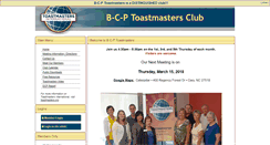 Desktop Screenshot of bcptoastmasters.org