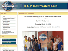 Tablet Screenshot of bcptoastmasters.org